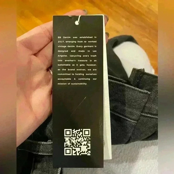 NWT EB Denim Og Replica Gradeschool Slim Straight Leg Jean - size 34 - Picture 6 of 8